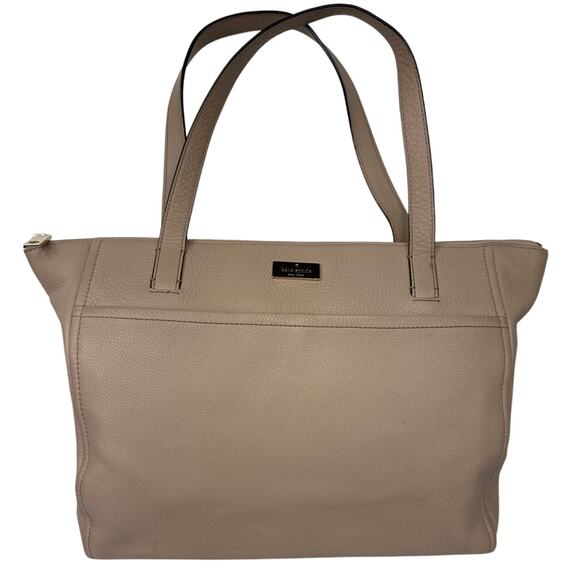 kate spade Handbags - Kate Spade New York Large Leather Shoulder Bag, Light Tan or Beige